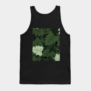 Autumn season mood - fallen leaves graphic design Tank Top